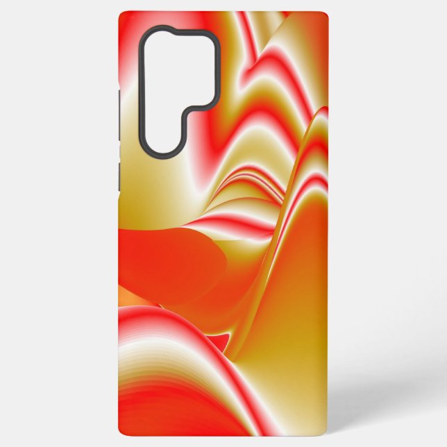 Love and Gold Abstract 3D Rainbowart Samsung Galaxy S22 Ultra Case (Back)