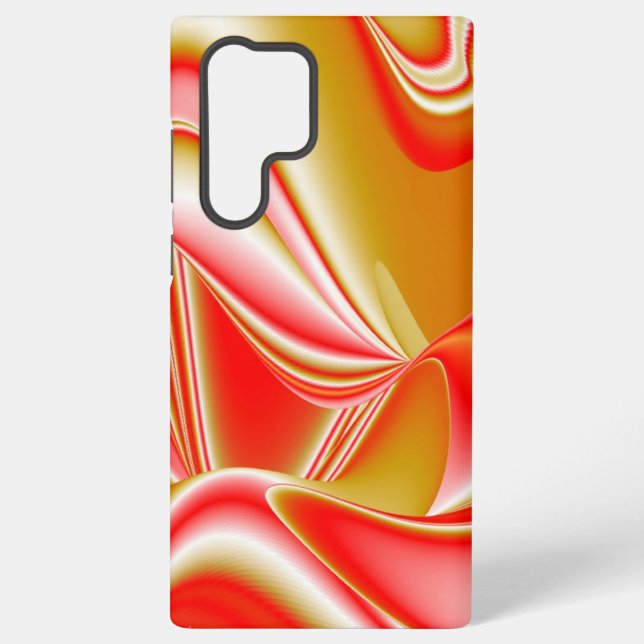 Love and Gold Abstract 3D Rainbowart Samsung Galaxy S22 Ultra Case (Back)