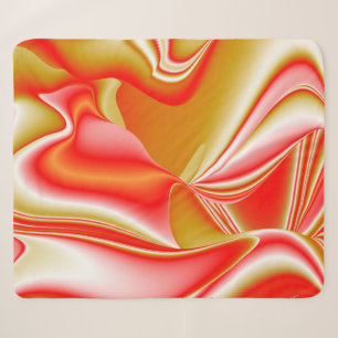 Love and Gold Abstract 3D Rainbowart Sherpa Blanket