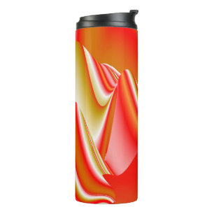 Love and Gold Abstract 3D Rainbowart Thermal Tumbler