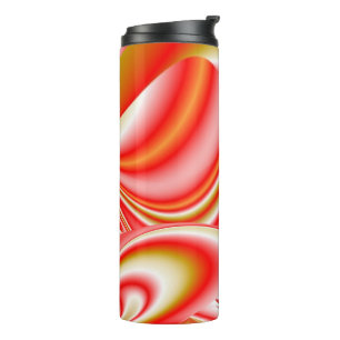 Love and Gold Abstract 3D Rainbowart Thermal Tumbler
