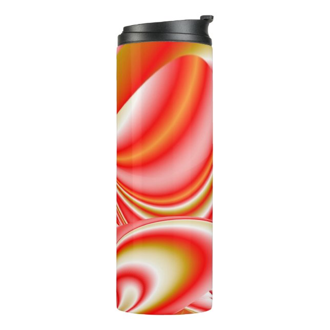 Love and Gold Abstract 3D Rainbowart Thermal Tumbler (Rotated Left)