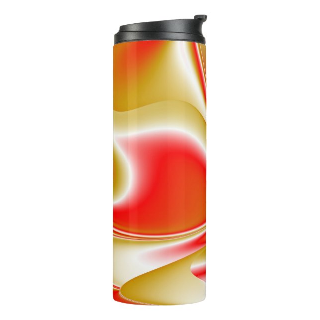 Love and Gold Abstract 3D Rainbowart Thermal Tumbler (Rotated Left)
