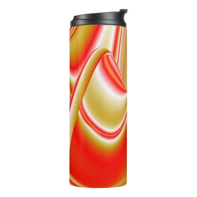 Love and Gold Abstract 3D Rainbowart Thermal Tumbler (Rotated Left)
