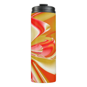 Love and Gold Abstract 3D Rainbowart Thermal Tumbler