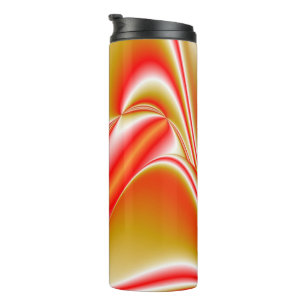 Love and Gold Abstract 3D Rainbowart Thermal Tumbler