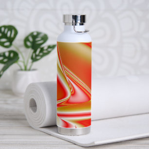 Love and Gold Abstract 3D Rainbowart Water Bottle