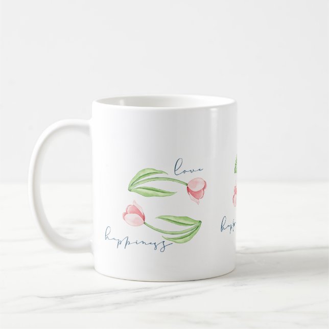 Love and Happiness Coffee Mug (Left)