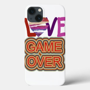 Love and Heart Game Over iPhone 13 Case