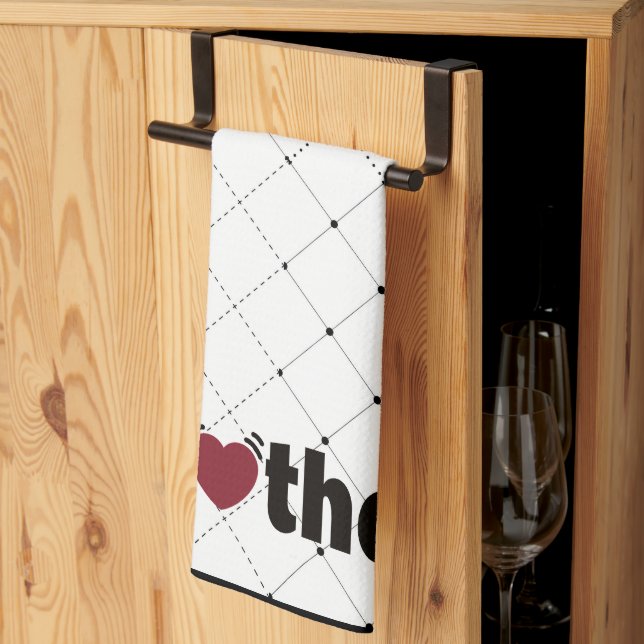 Love and Hugs Mother's Kitchen Towel  (Thirds Fold)