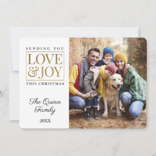 Love and Joy Christmas Holiday Card