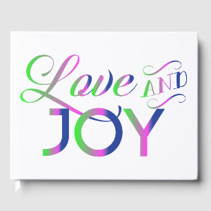 Love And Joy Colourful Guest Book