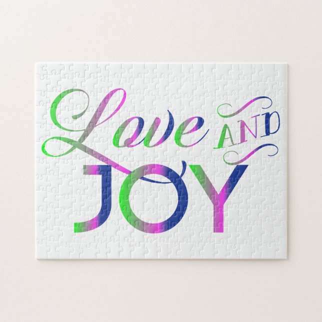 Love And Joy Colourful Jigsaw Puzzle (Horizontal)