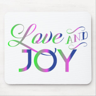 Love And Joy Colourful Mouse Pad