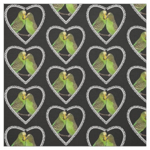Love and Kisses Fabric (Black)