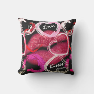 Love and Kisses Valentine's Day Cushion
