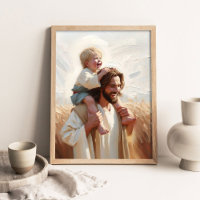 Love and Laughter, Christian Painting, Jesus and