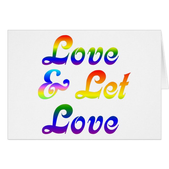 LOVE AND LET LOVE (Front Horizontal)