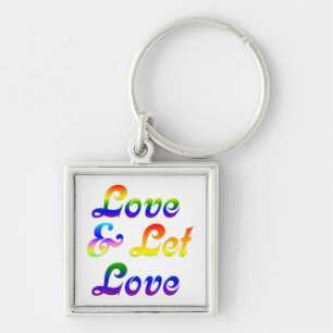 LOVE AND LET LOVE KEY RING