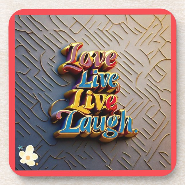"Love and Light Always" Coaster (Front)