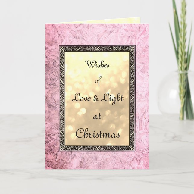 Love and Light Christmas Holiday Card (Front)