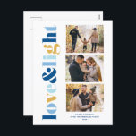 "Love and Light" Gallery of 3 Photos Hanukkah Holiday Postcard<br><div class="desc">These beautiful Hanukkah greeting cards are fully customisable. Add your own photo and message for a one of a kind design.</div>