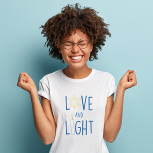 Love and Light Hannukah T-Shirt