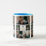 Love and Light | Hanukkah family photo collage Two-Tone Coffee Mug<br><div class="desc">Love and Light | Hanukkah family photo collage</div>