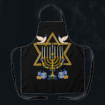 Love and Light Hanukkah Jew Menorah Jewish Chanuka Apron<br><div class="desc">Hanukkah is a Jewish festival commemorating the rededication of the Second Temple It is also known as the Festival of Lights,  Chanukah.</div>