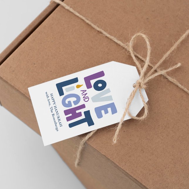 "Love and Light"  Hanukkah Label (Creator Uploaded)