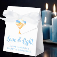 Love and Light Hanukkah Menorah Custom Party