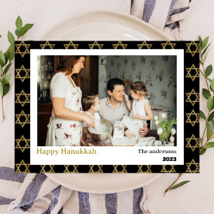 Love and Light   Simple Hanukkah family photo  Holiday Card
