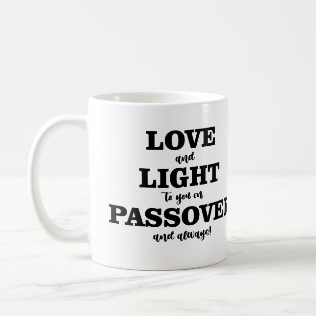 Love And Light To You On Passover And Always! Coffee Mug (Left)