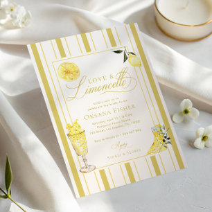 Love and Limoncello Italian Lemon Bridal Shower Invitation