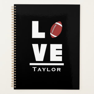 Love And Live American Football Sports Fan Planner