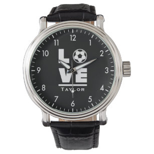 Love And Live Soccer Football Sports Fan Watch