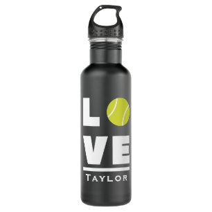 Love And Live Tennis Sports Fan Custom Name 710 Ml Water Bottle