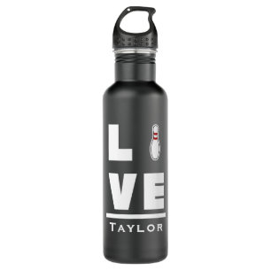 Love And Live Tenpin Bowling Bowler Sports Fan 710 Ml Water Bottle