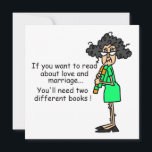 Love and Marriage Humour<br><div class="desc">Love and Marriage Humour T-shirts,  mugs,  cards,  stickers,  bags,  magnets,  keychains,  ornaments,  keepsake boxes,  and other humourous apparel and gifts featuring Stella with her views on love and marriage. She says "If you want to read about love and marriage... You'll need two different books!".</div>
