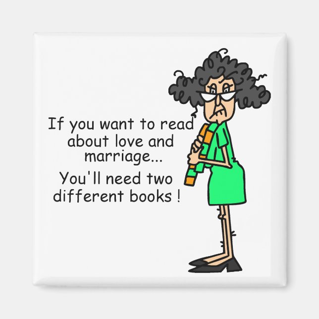 Love and Marriage Humour Magnet (Front)