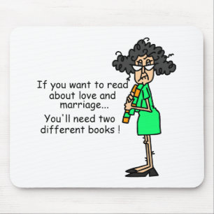 Love and Marriage Humour Mouse Mat