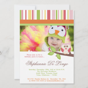 Love and Nature Girl Woodland Birthday Invitation