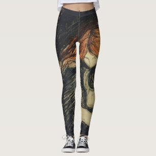 Love and Pain (The Vampire) (by Edvard Munch) Leggings