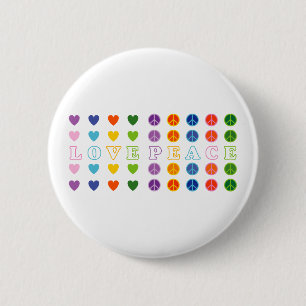 Love and Peace (02) 6 Cm Round Badge