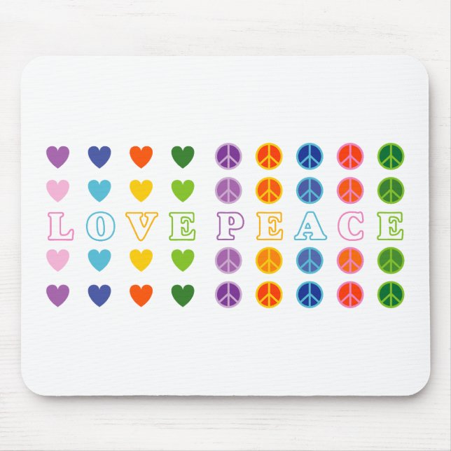 Love and Peace (02) Mouse Mat (Front)