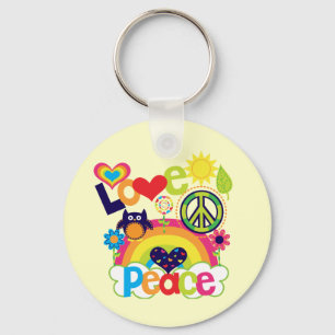 Love and Peace Baby Key Ring
