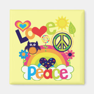 Love and Peace Baby Magnet