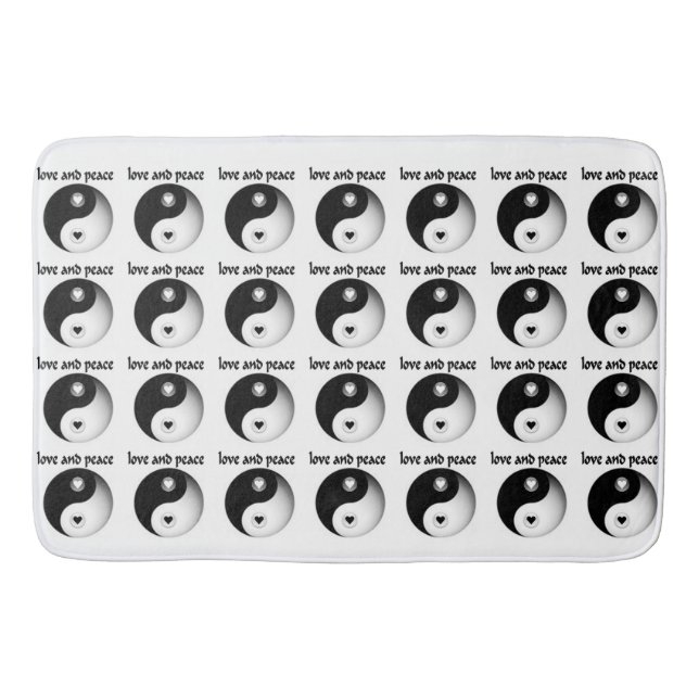 Love and Peace  Bath Mat (Front)