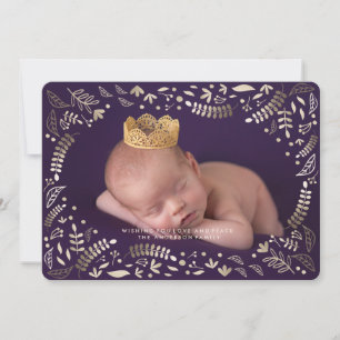 LOVE AND PEACE BERRIES WREATH Christmas Card