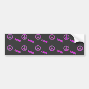 Love and Peace Bumper Sticker